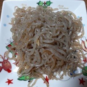 節約料理！糸こんにゃくのペペロンチーノ風♪